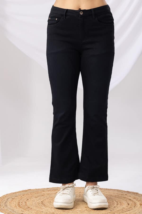 Solid Black Jeans For Women