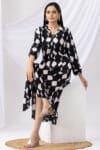 Printed Black Dress Party Wear For Women