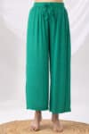 Co Ord Neon Green Viscose Palazzo Pant