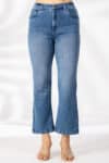 Solid Blue Jeans Ladies