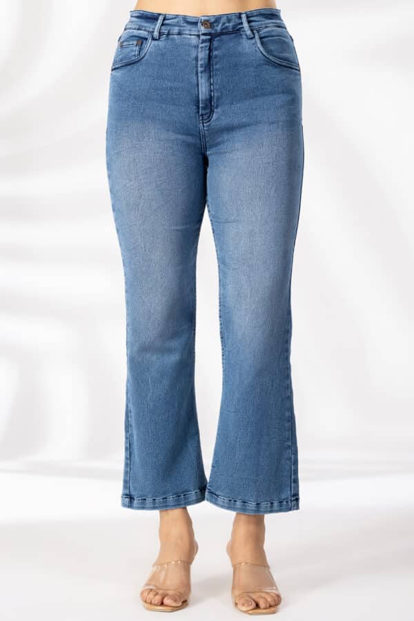 Solid Blue Jeans Ladies