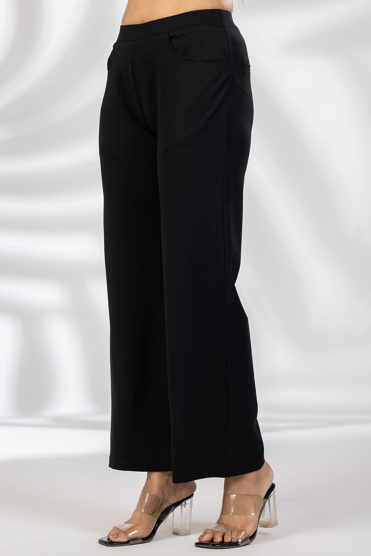 Solid Black Pants Ladies