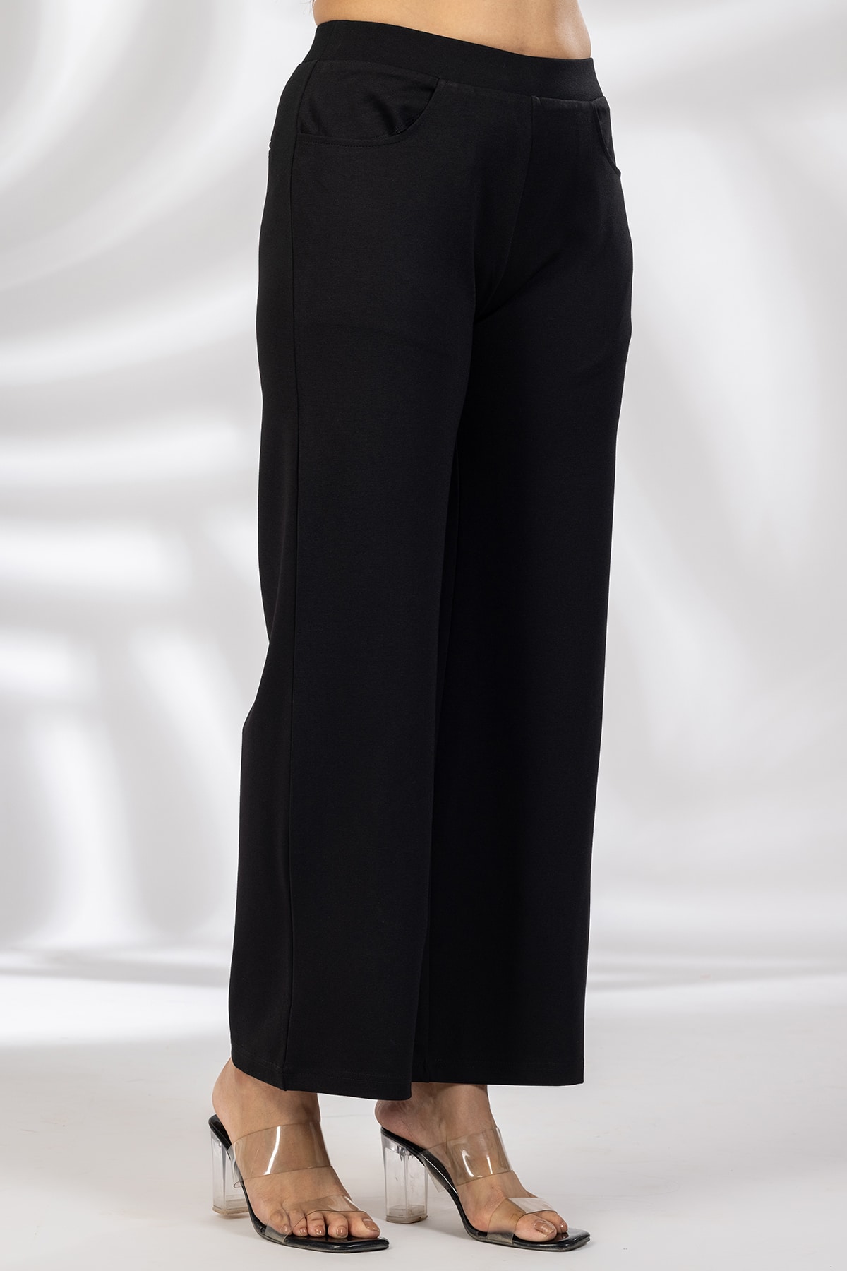 Solid Black Pants Ladies