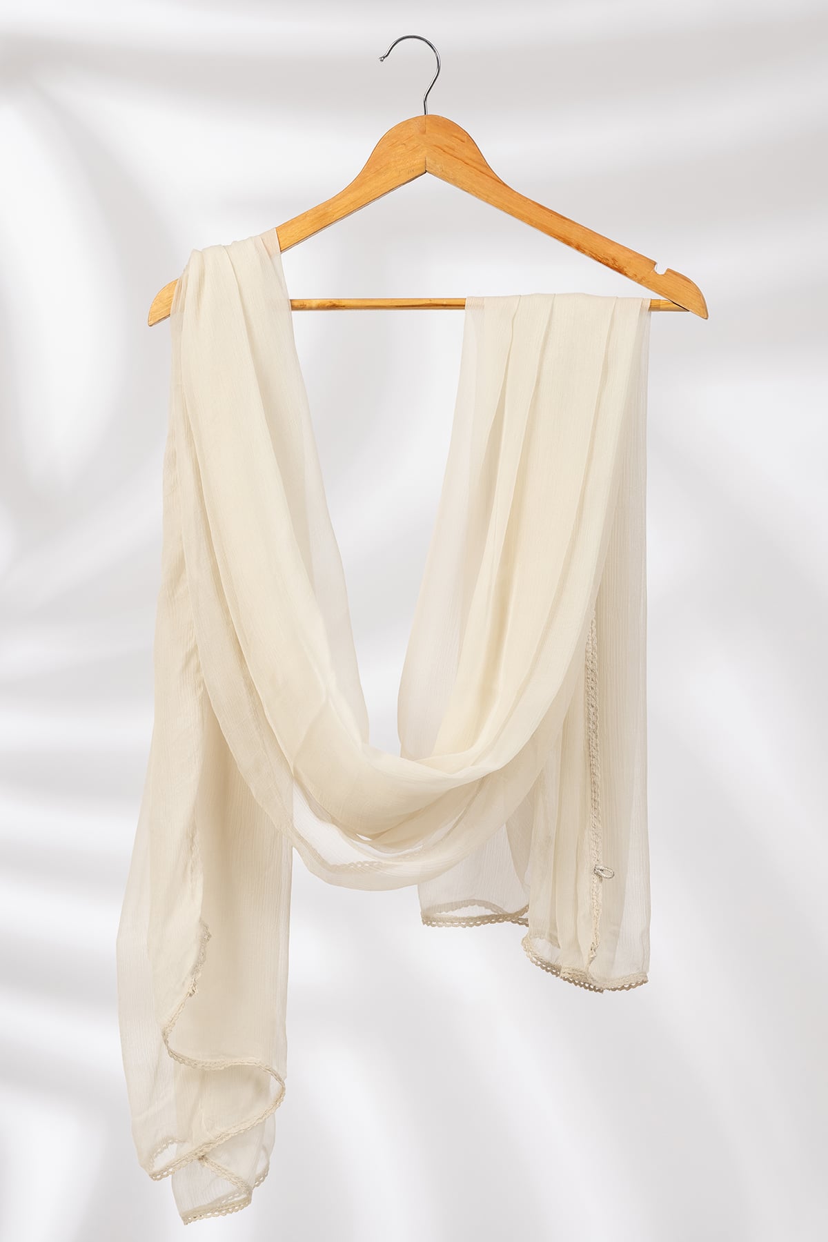 Solid Off White Dupattas