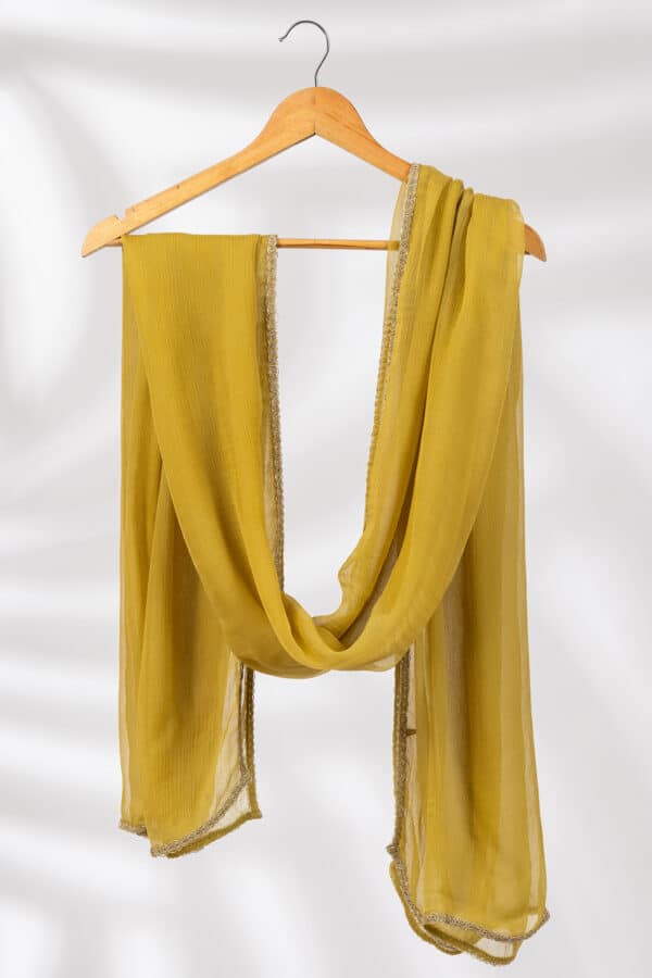 Solid Cress Green Dupatta