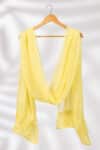 Solid Yellow Dupatta For Ladies
