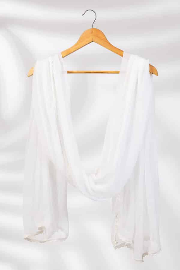 Solid White Dupattas