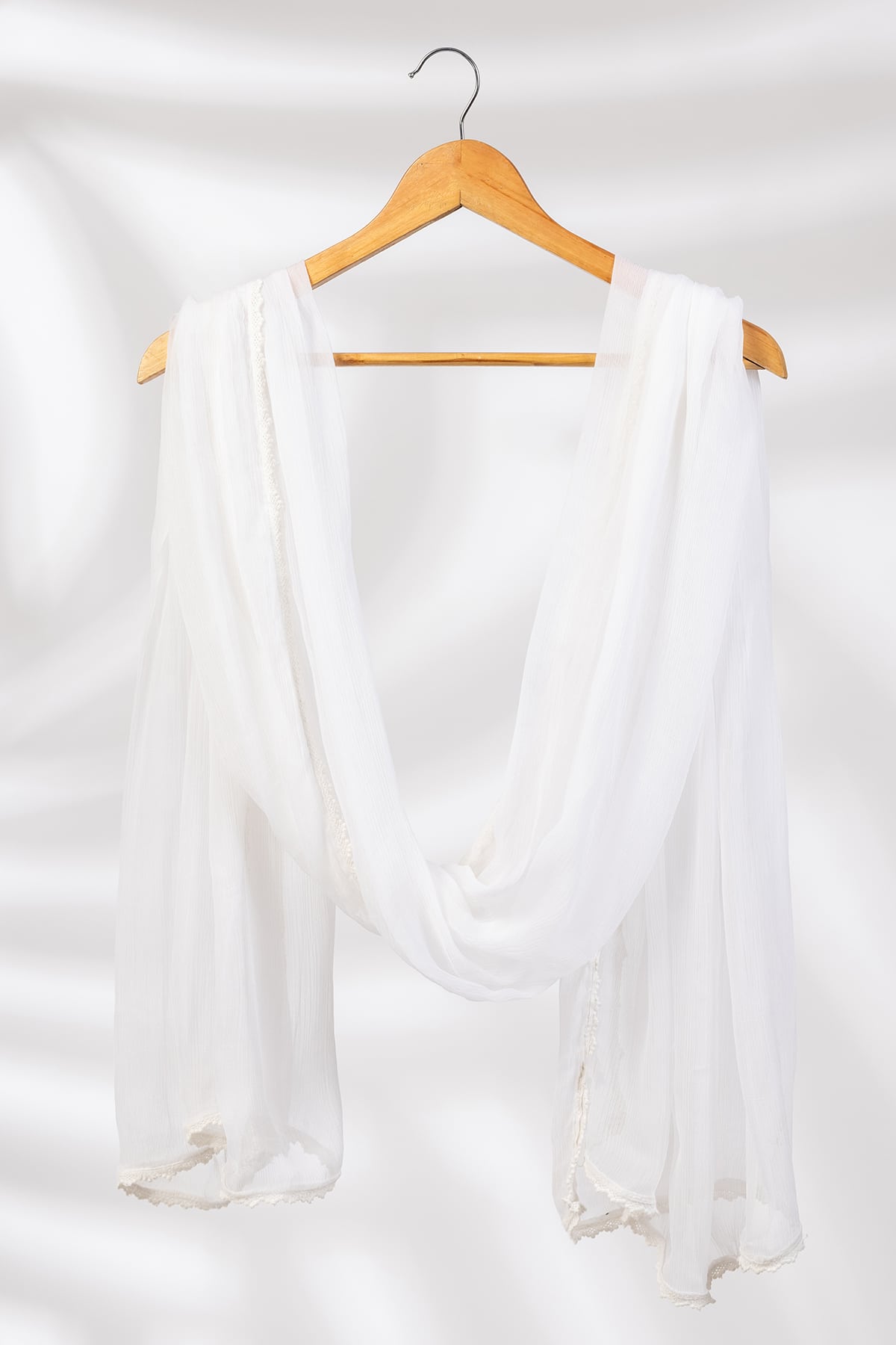 Solid White Dupattas
