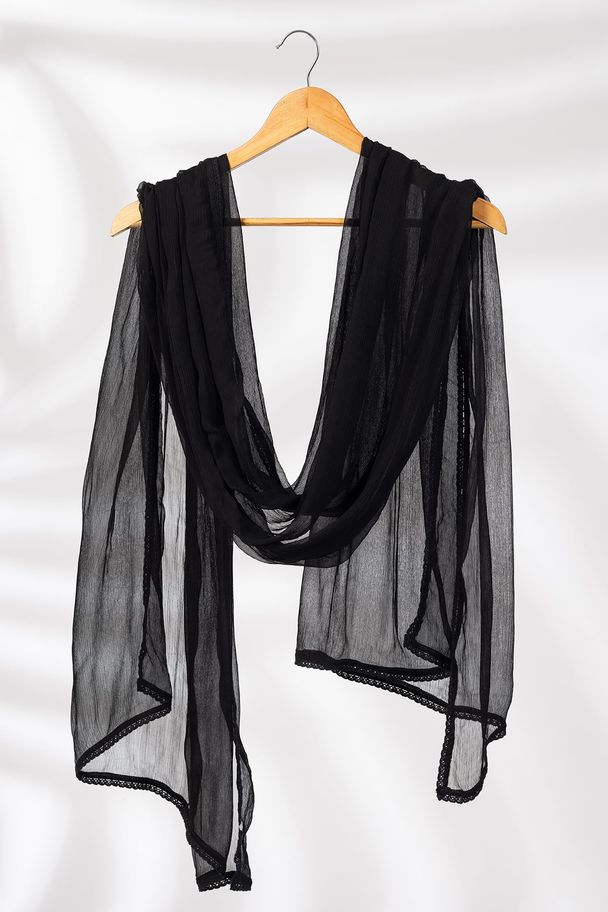 Solid Black Dupatta