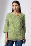 Printed Green Top Women