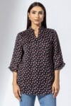 Hand Work Black Tops For Women