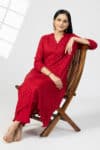 Printed Kurti Red For Ladies