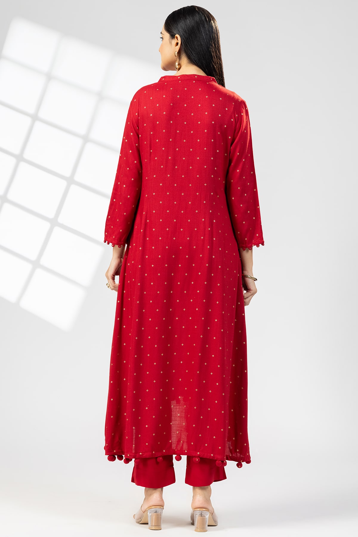 Printed Kurti Red For Ladies