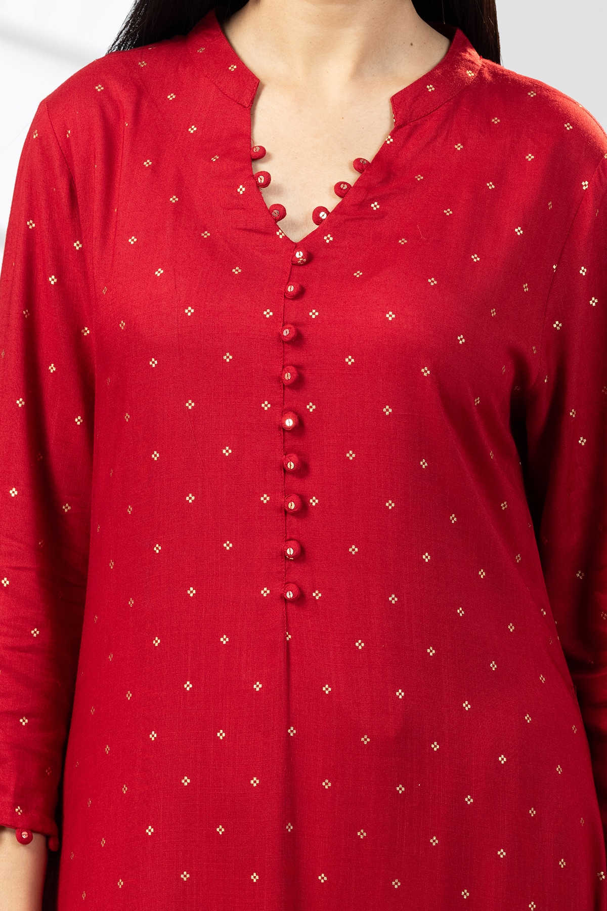 Printed Kurti Red For Ladies