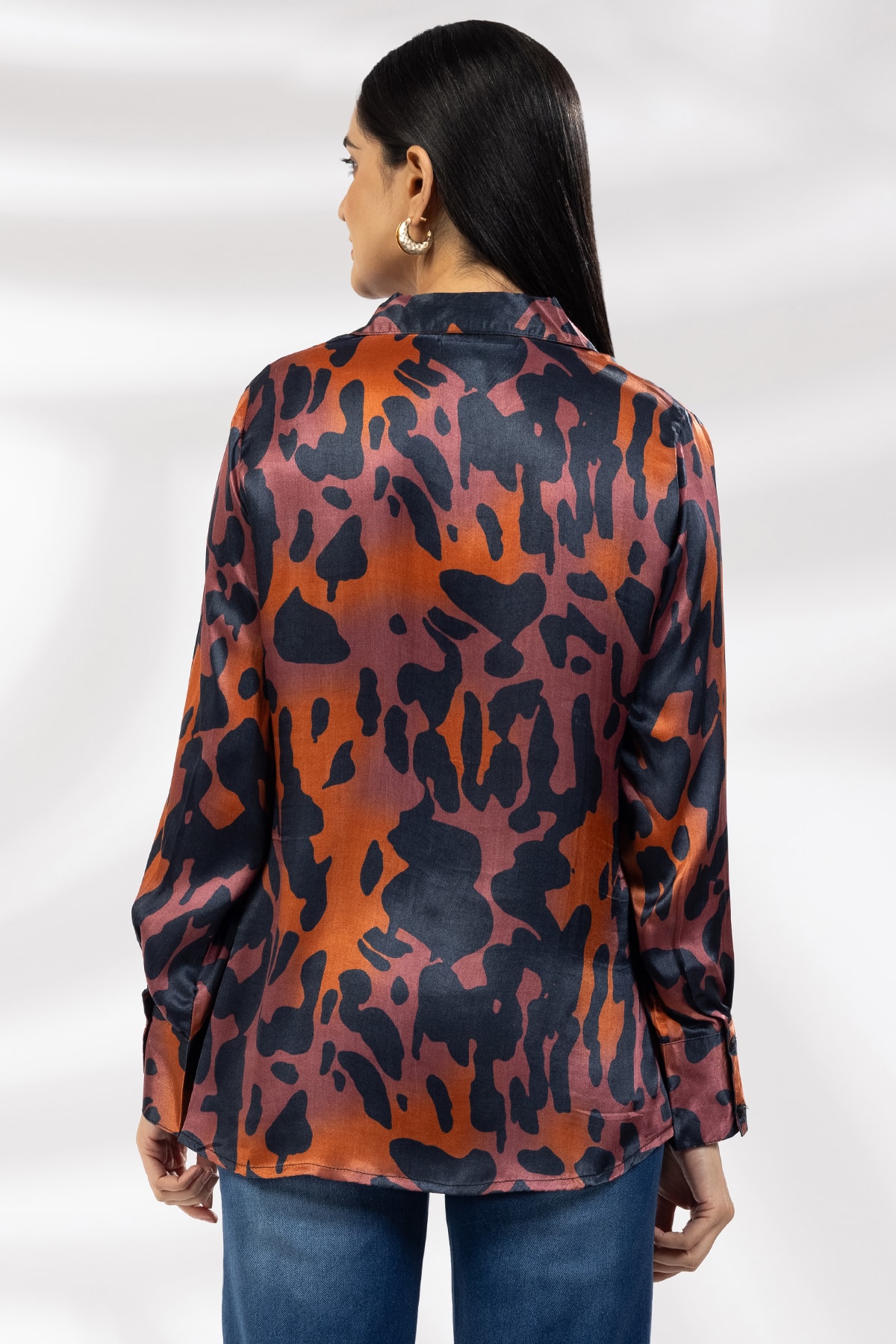 Purple Ladies Printed Shirts
