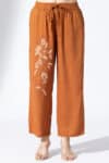 Co Ord Orange Palazzo Pants Ladies