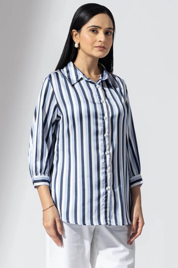 Blue Striped Shirt Ladies