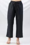 winter palazzo pants for women charcoal solid pashmina regular fit
