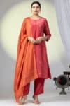 Embellished Kurti Red For Ladies