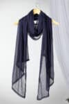 purple dupatta for women solid chiffon viscose lightweight