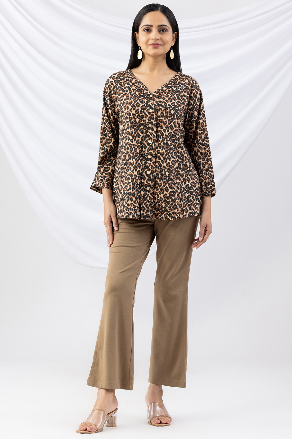 slim fit clay tencel roma spandex pant