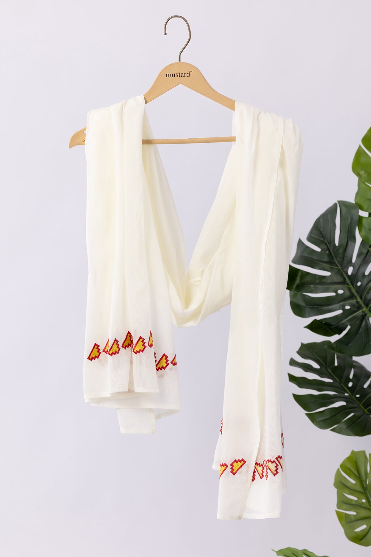 White Dupatta For Women