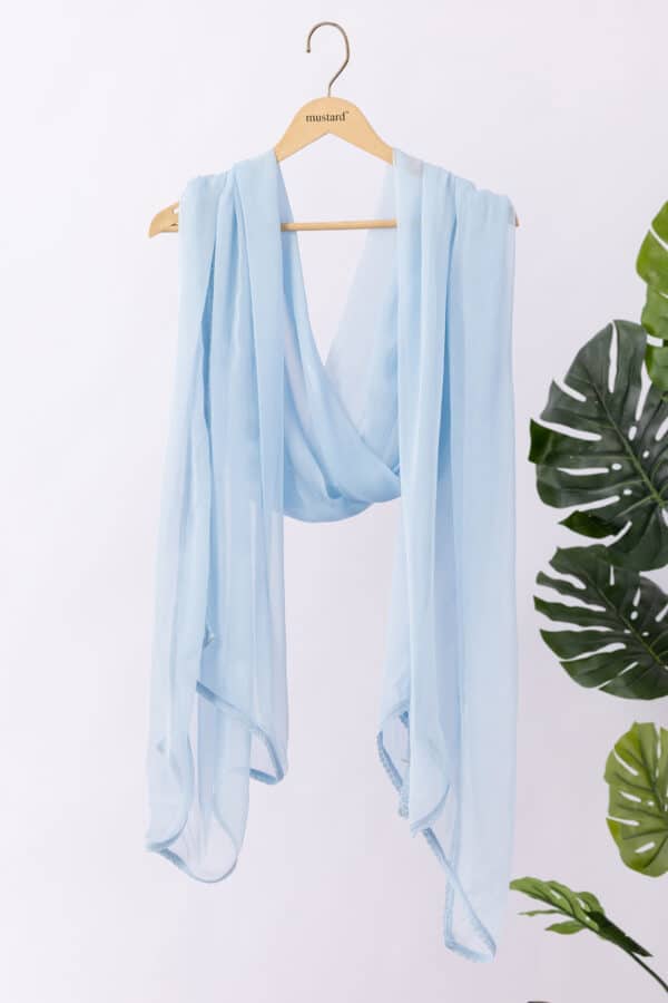 Sky Blue Dupatta For Women