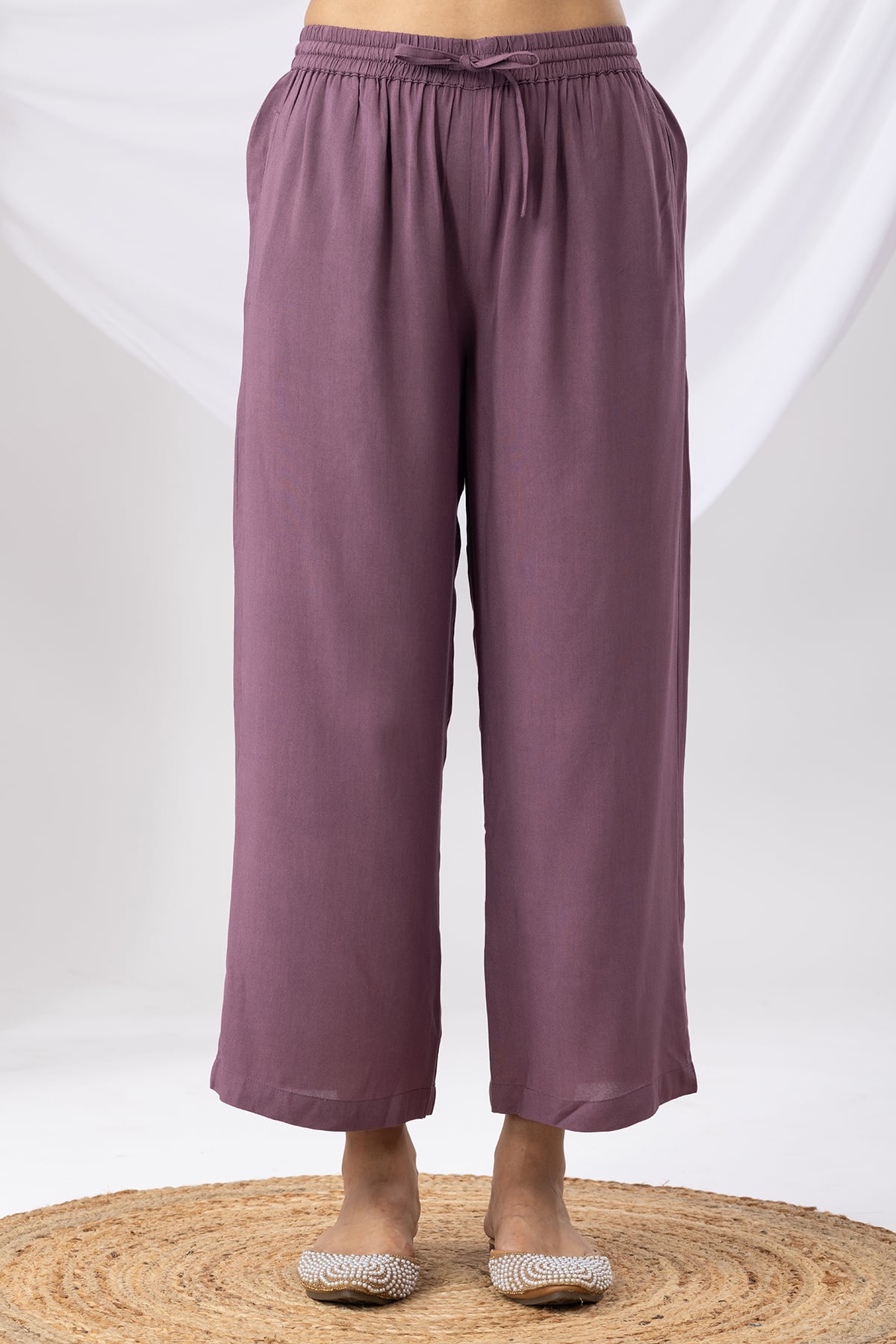 Lavender Palazzo with Kurta