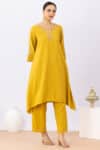Mustard Yellow Kurta Set For Women