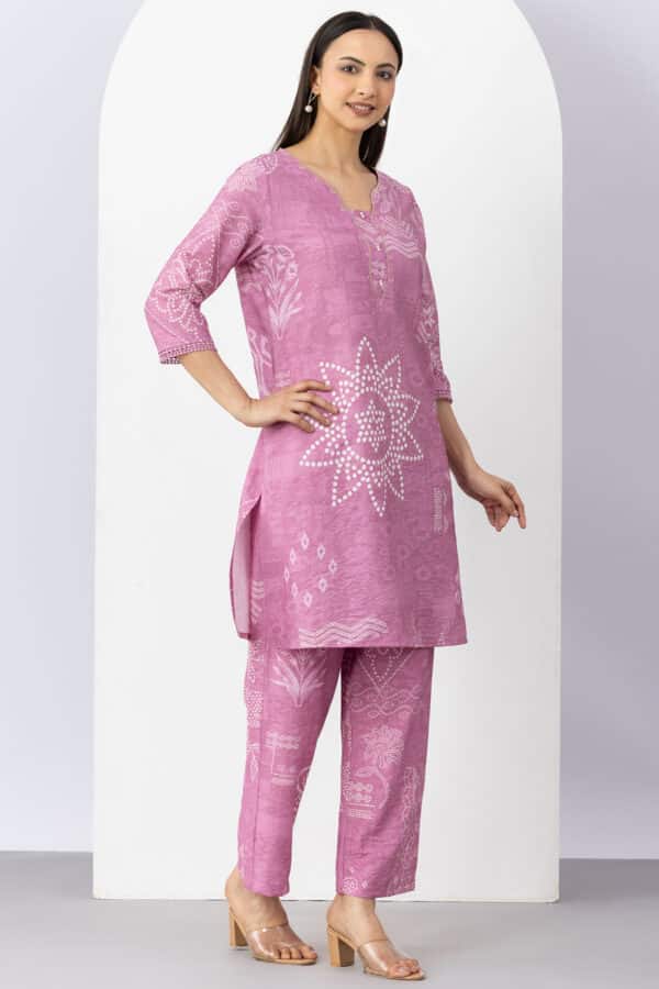 Pink Kurta Set For Women