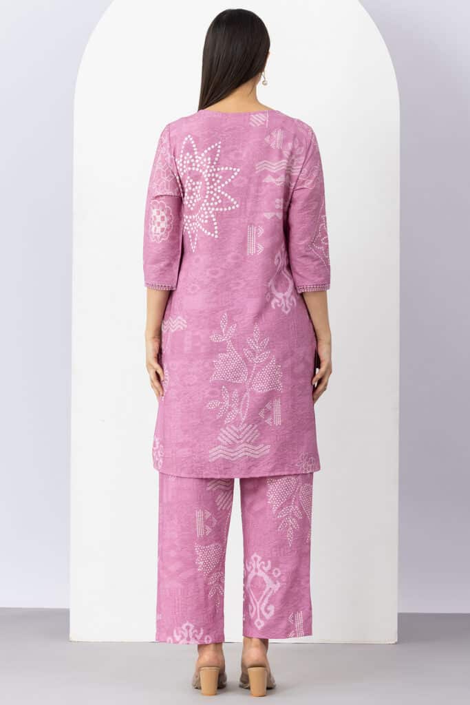 Pink Kurta Set For Women