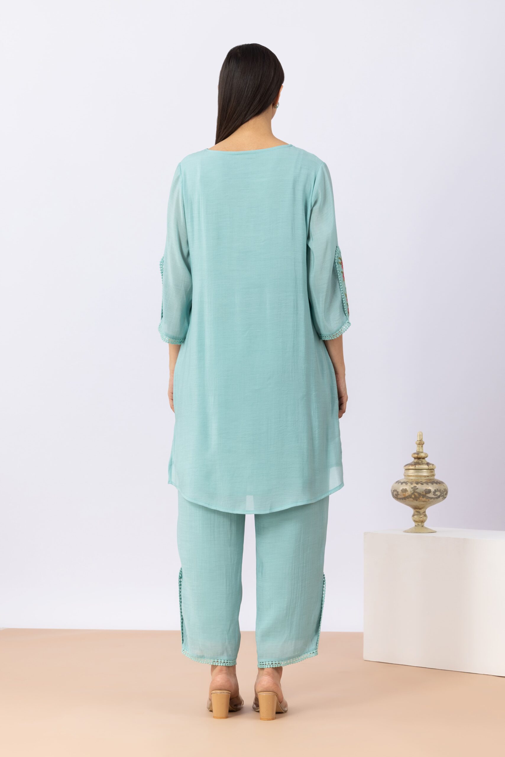 sea green kurta for women