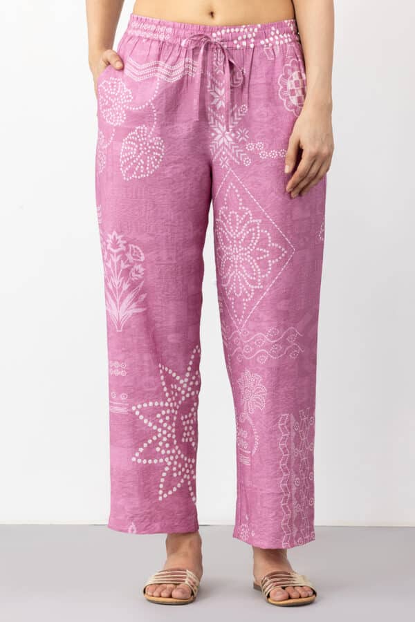 Pink Palazzo with Kurta