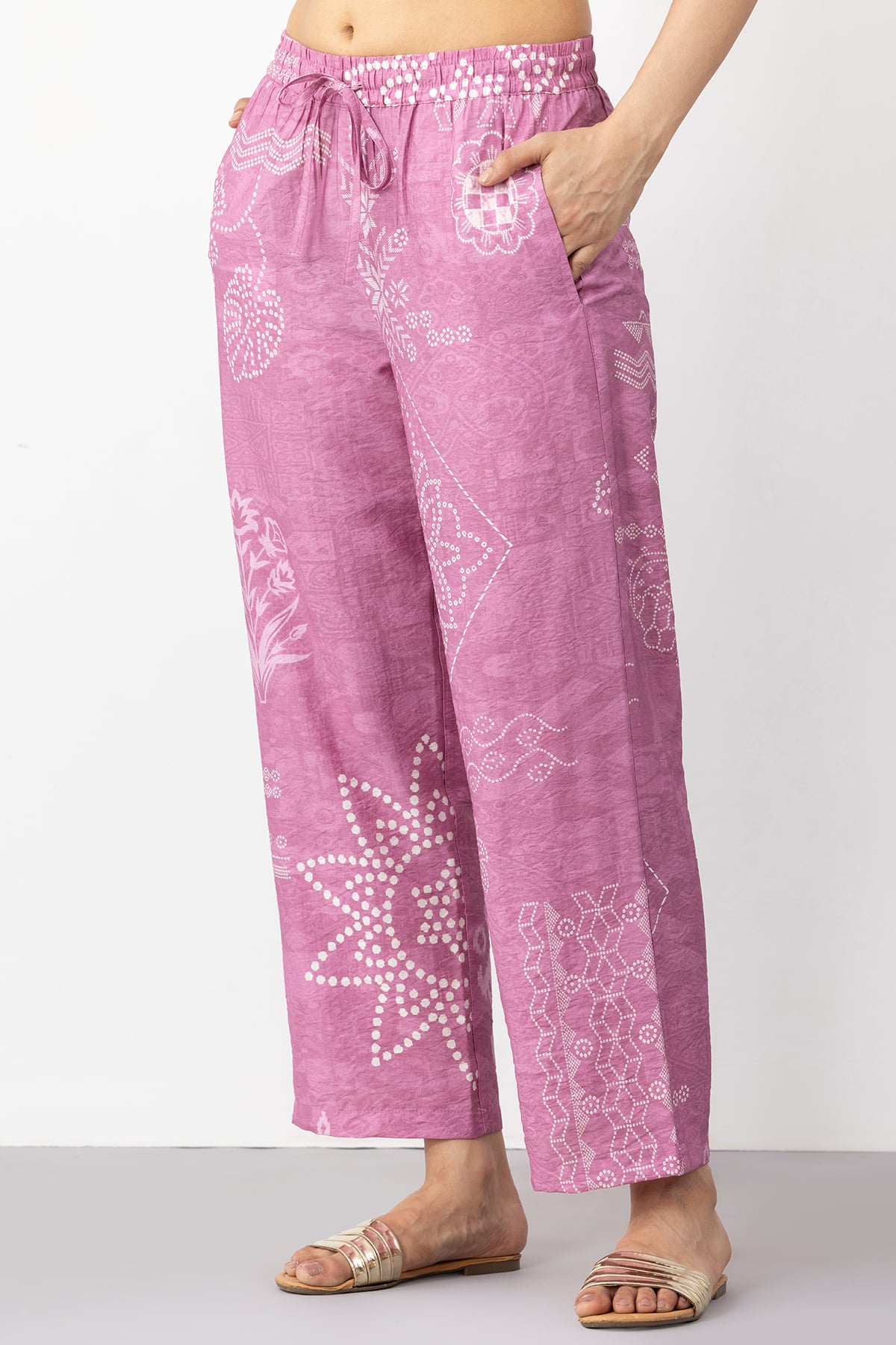 Pink Palazzo with Kurta