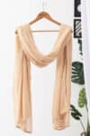 chiffon dupatta women beige solid viscose chiffon ethnic wear